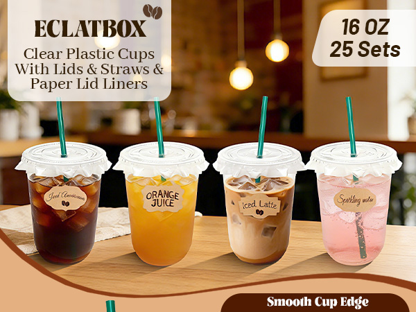 iced coffee cups with lids