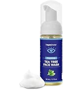 Heyedrate Gentle Tea Tree Oil Foaming Face Wash and Eyelid Cleanser - 1.7oz - Formulated with Alo...