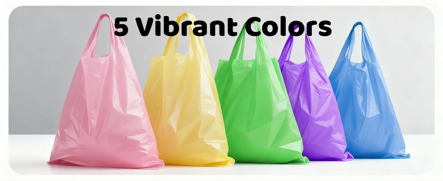 colorful garbage bags