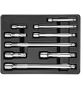 DURATECH Wobble Extension Bar Set, 1/4", 3/8", 1/2" Drive Socket Extension Bar Set, Cr-V Steel, C...