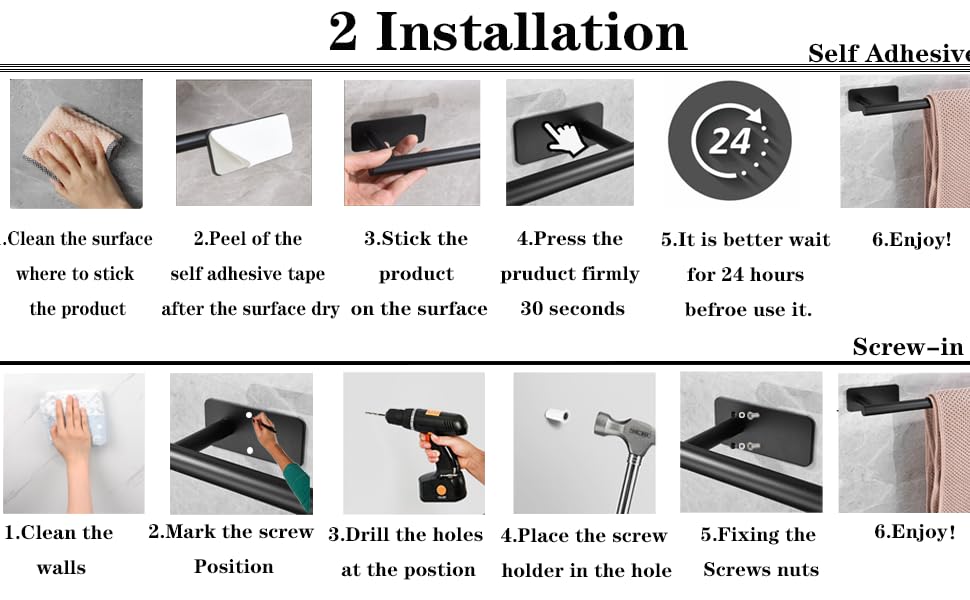 adhesive towel holder