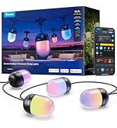 Govee Outdoor Chromatic String Lights, 65.6ft RGBIC Outdoor Lights with 55 Uni-IC Control LED Bul...