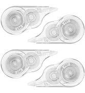 JEFURE 4Pcs 39.4Ft White Out Correction Tape, Whiteout Tape Roller, Tear-Resistant Tape for Schoo...