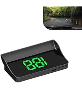 Zosgrew 1 PC Car Heads Up Display, Universal High Definition Windshield Speedometer Projector, Ca...