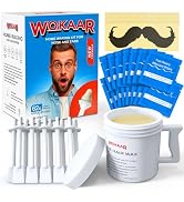 Super Nose Wax Kit Men,120g Wax, 30 Applicators | Ear & Nose Hair Removal Waxing Kit for Women | ...