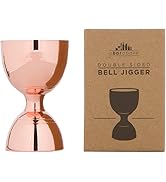 A Bar Above Antique Copper Jigger – Bell Jigger with Measurements - Steel Bar Measuring Jigger fo...