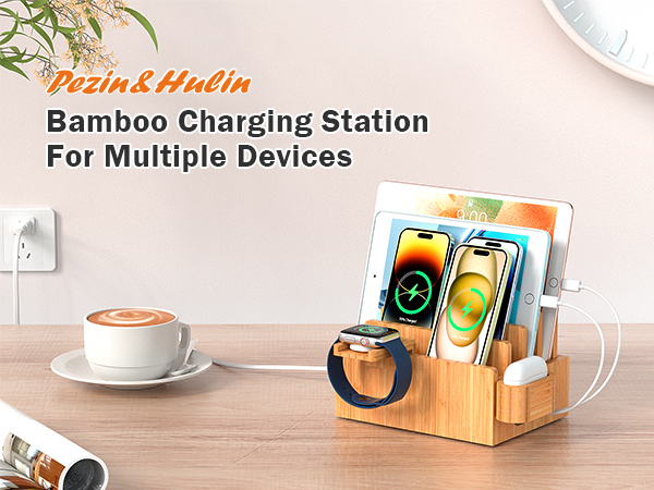 Bamboo Charging Dock