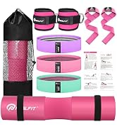 NEALFIT Barbell Pad Set for Squat & Hip Thrust - Extra Thick High Density Neck & Shoulder Support...