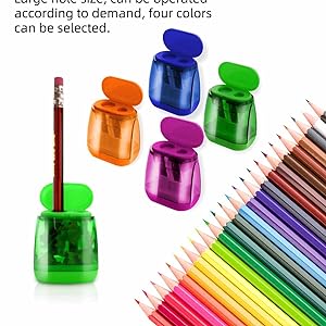 Display of small pencil sharpener for kids