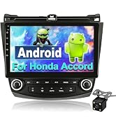 CAMECHO 1+32G Android 13 Car Stereo for Honda Accord 7th 2003 2004 2005 2006 2007, 10 inch Touch ...