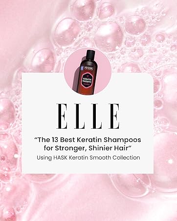 "The 13 Best Keratin Shampoos for Stronger, Shininer Hair" Using HASK Keratin Smooth Collection