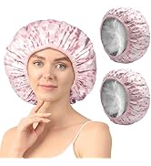 2 Pieces Double Layer Heat Cap,Deep Conditioning Cap,Hair Cap For Oil Treatment For Home And Salo...