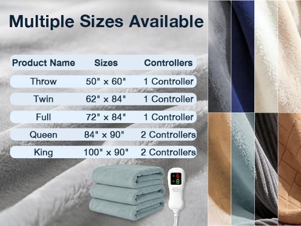 Heated Blanket-Gray