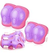 BOSONER Roller and Skating Pads for Kids: Knee Pads and Elbow Pads for Kids/Youth 3-15 - Girls/Bo...