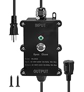 16A Smart Outdoor Plug, IP65 Waterproof and Dustproof Decorations Remote Control, Outdoor Light S...