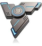 ATESSON Fidget Spinners Toy, 3 to 5 min Spins, Light Up Metal Material Hand Spinner, High Speed B...