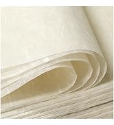 FIVEIZERO 50/100 Sheets A4 Mulberry Paper Sheets Natural Fiber Rice Paper,8.3x11.7in Natural Deco...