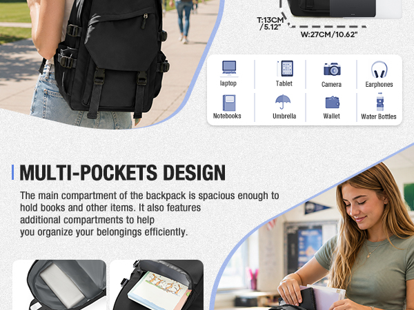 multifunctional pockets,large capacity