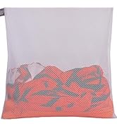 Kimmama Black Mesh Drawstring Laundry Bag