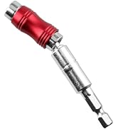 Pivoting Drill Bit Holder - Magnetic Swiveling Bits Tip Extension, 1/4 Inch Hex Shank Quick Relea...