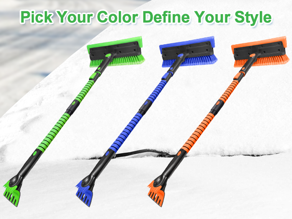 A4 snow brush ice scraper