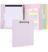 SKYDUE 3 Ring Binder with Clipboard,1 Inch Binder, 13.2