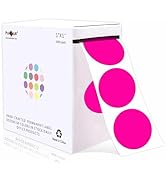 PARLAIM 1 Inch Round Permanent Adhesive Color-Code Dot Stickers,1000 per Roll dots Label Dispense...