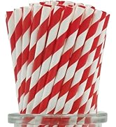 Red Striped Straws