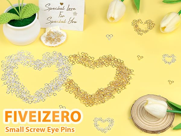 Small Screw Eye Pins