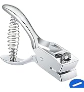 Slot Hole Punch,Slot Punch 15MM x 3MM Hole Rectangle Hole Punch for ID Cards,Hand Held,No Burrs H...