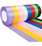 NESCCI 200 Yards Ribbon,1 Inch Satin Ribbon,Single Face Satin Ribbons, Perfect for Gift Wrapping,...