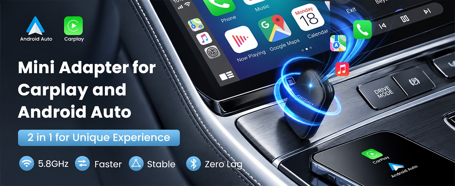 Mini Adapter forCarplay andAndroid Auto