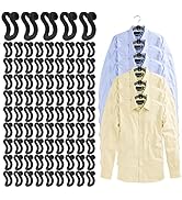 Clothes Hanger Connector Hooks, 60 Pcs Heavy Duty Velvet Clothes Hangers with Cascading Hook, Spa...