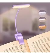 Gritin 19 LED Rechargeable Book Light for Reading in Bed with Memory Function- Eye Caring 3 Color...