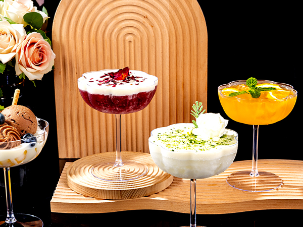 plastic martini glasses