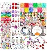 leitait Girls Toys Bracelet Making Kit - 3000pcs Charm Jewelry Making Kit Supplies,Easter Basket ...