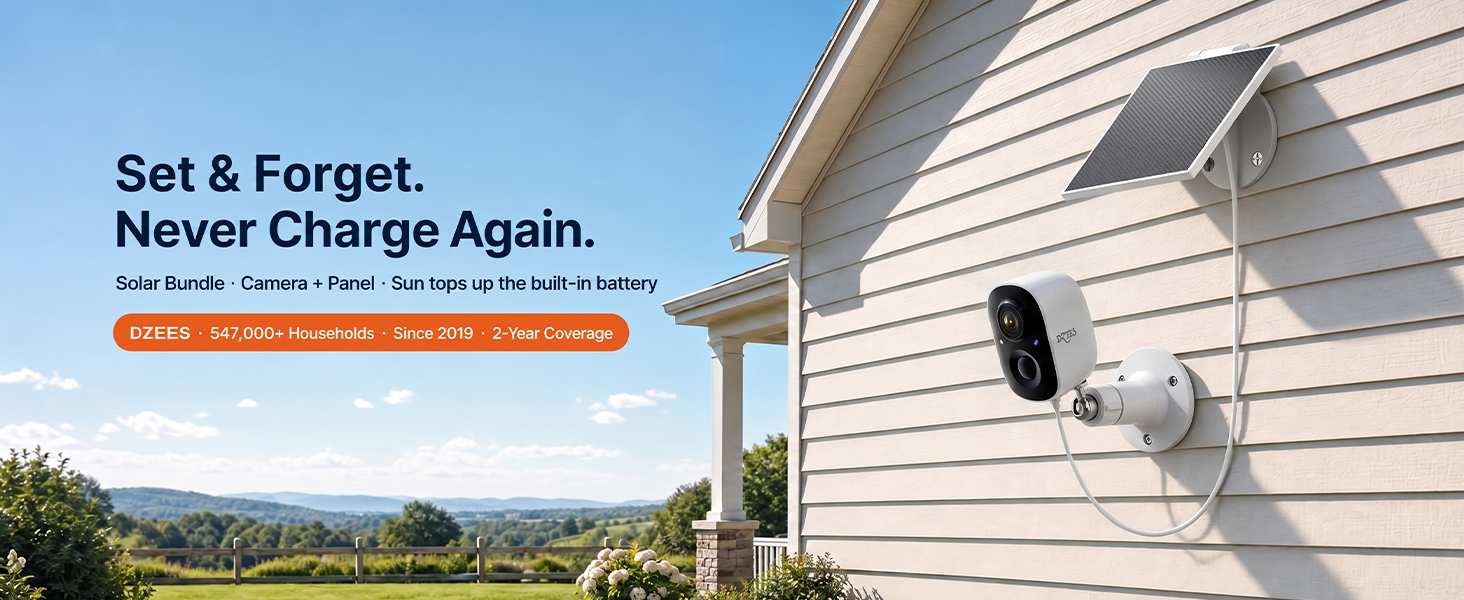 Solar Powered Security Camera