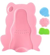 Baby Bath Sponge, Infant Comfy Soft Bath Sponges Mat, Natural Cute Shapes Skid-Proof Bathing Cush...