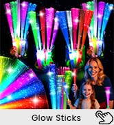 LovesTown 24PCS Glow Sticks Party Supplies, 3 Modes Colorful Flashing Glow in the Dark Toys LED L...