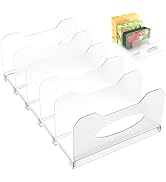 SURETIVIAN Freezer Organizer 12” Visible Fridge Organizer Rack with Removable Dividers and Handle...