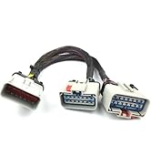 FRCVESNG 14Pin RP-1226 Splitter Y Cable - 1 Male to 2 Female Adapter Cable for Truck Fleet Manage...