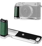 Haoge XE5 Handle Leather HandGrip for Fujifilm X-E5 Camera Body L-Shape Grip Bracket Silver with ...