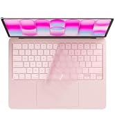 MasiBloom Silicone Keyboard Cover Skin for 2026 MacBook Neo 13 inches A18 Pro with Touch ID Anti-...