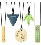 MISSLILI Sensory Chew Necklaces for Aggressive Chewers - Silicone Chewelry for Autism, ADHD, Oral...