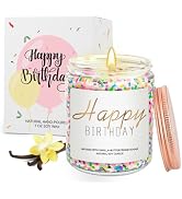 Birthday Candles Gifts for Women, Birthdays Gift for Women Men, 7 oz Happy Birthday Candle with V...