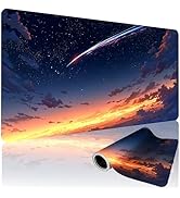 ModrnGld XXL Gaming Mouse Pad 35.4 x 15.7 Inch, Large Desk Mousepad with Comet Design, Water-Resi...