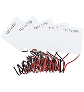5PCS TEC1-12706 Peltier Module,Aideepen 12V 6A 60W Heatsink Thermoelectric Cooler Cooling Peltier...