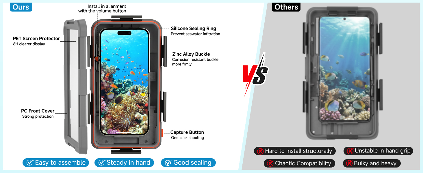 waterproof phone case for snorkeling