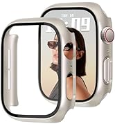 Newlibery 40mm Case Compatible with Apple Watch Series 6/5/4/SE/SE2/SE3 with HD Tempered Screen P...