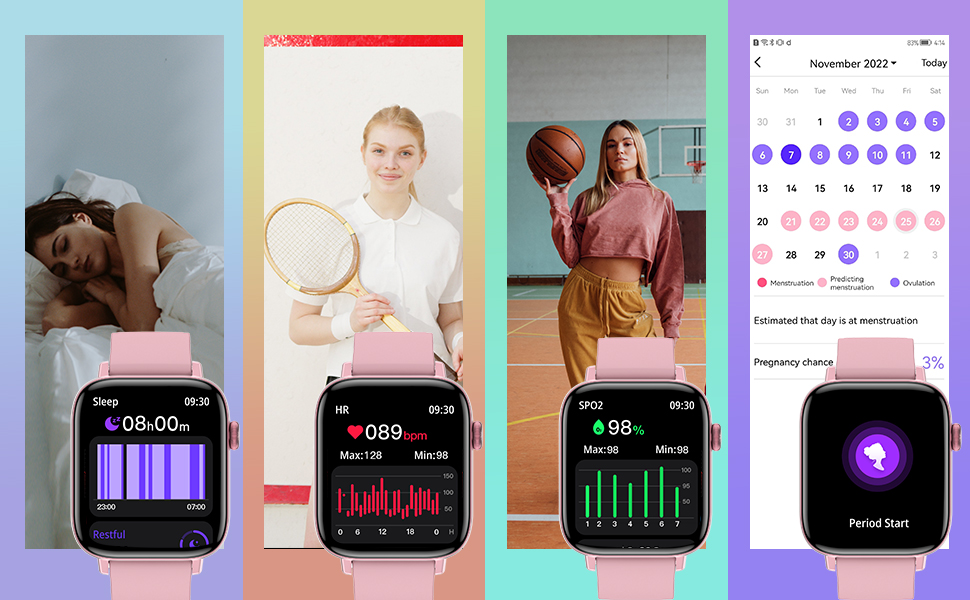heart rate & female period tracking